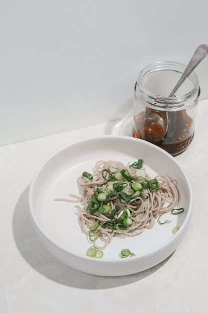 Grilled Eggplant & Soba Noodle Salad with Miso Dressing
