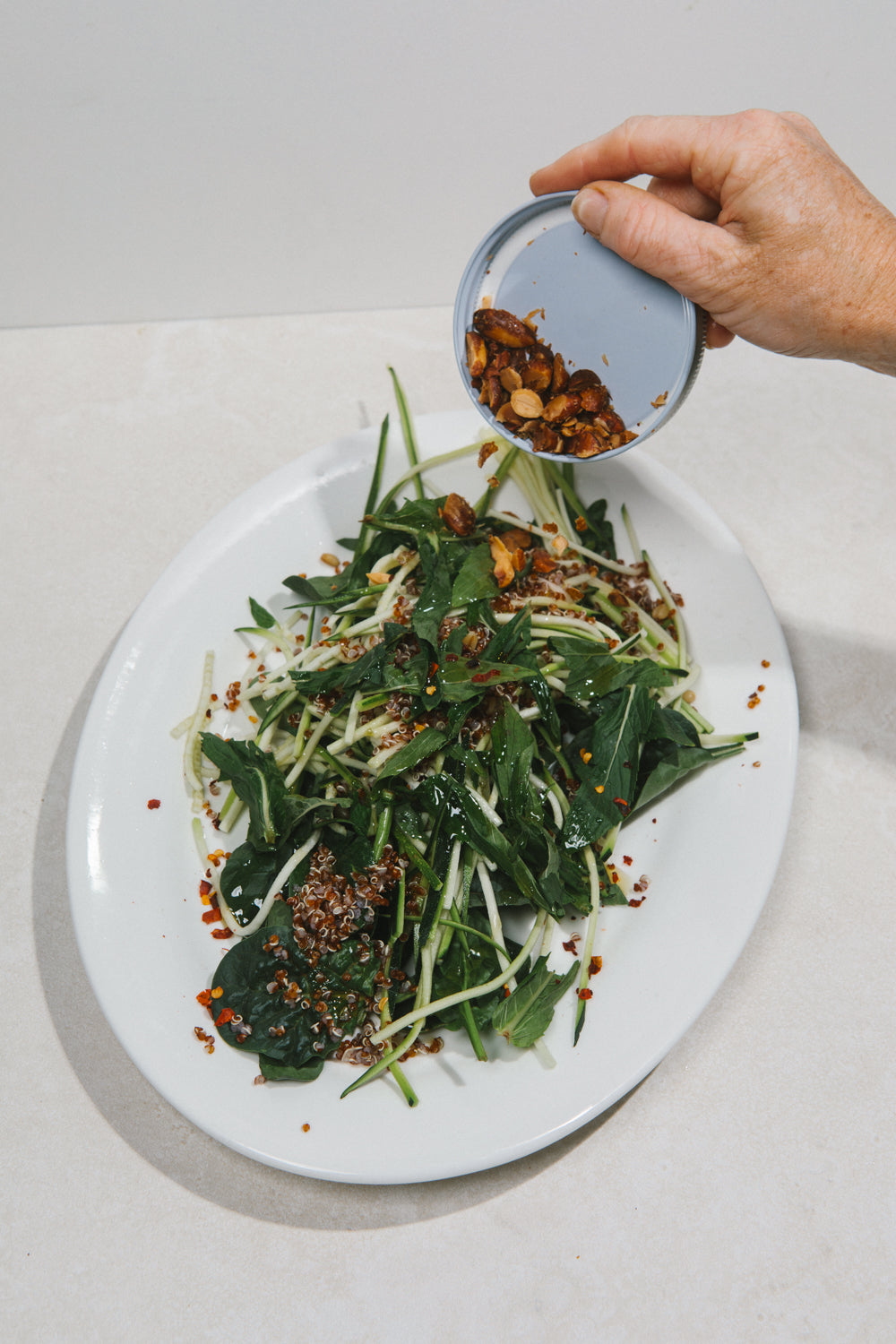 Quinoa Zucchini Salad with Lime Dressing