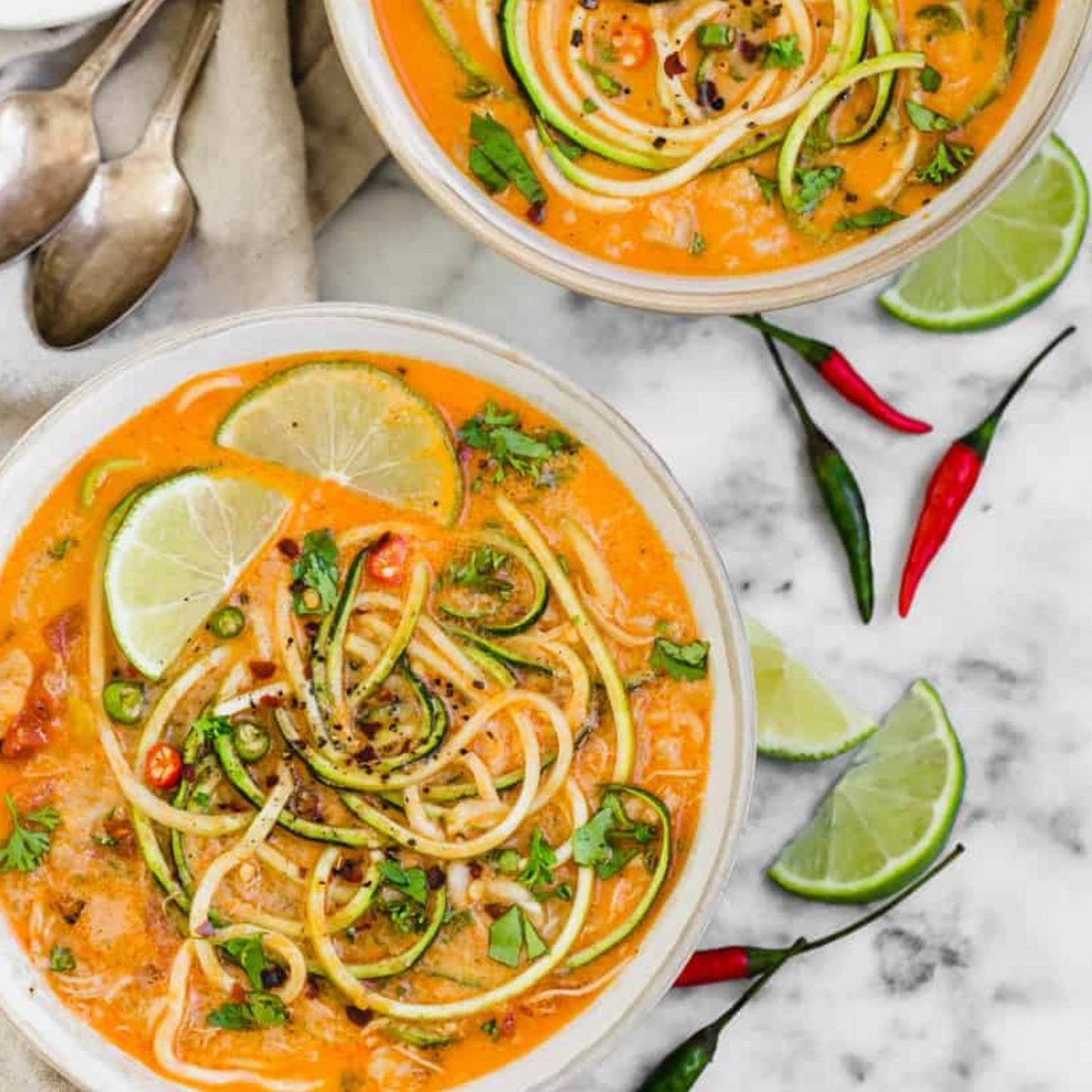 Butter Chicken & Zucchini Soup