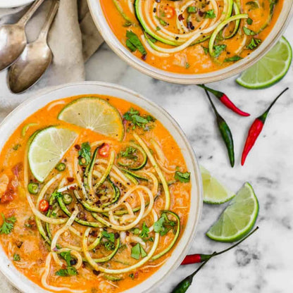 Butter Chicken & Zucchini Soup