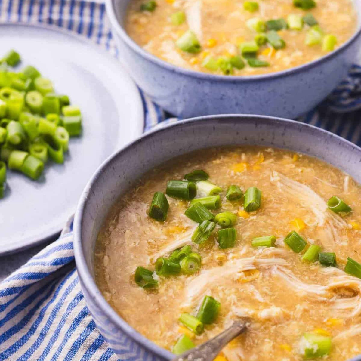 Chinese Sweetcorn Chicken Soup with Coriander