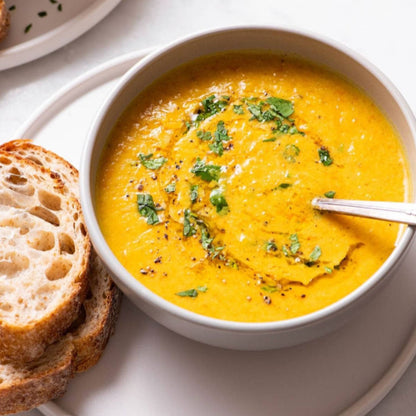 Ginger, Carrot & Red Lentil Soup